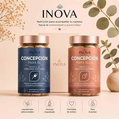 Las cápsulas de fertilidad pensadas para los dos. INOVA®